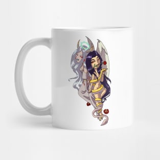 Demon and Succubus Lovers with Intertwined Hands MONSTER GIRLS Series I Mug